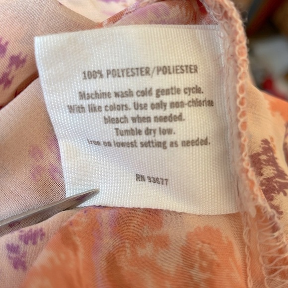 DECREE Ruffle Layered Floral Blouse. Sz: L - Picture 7 of 9